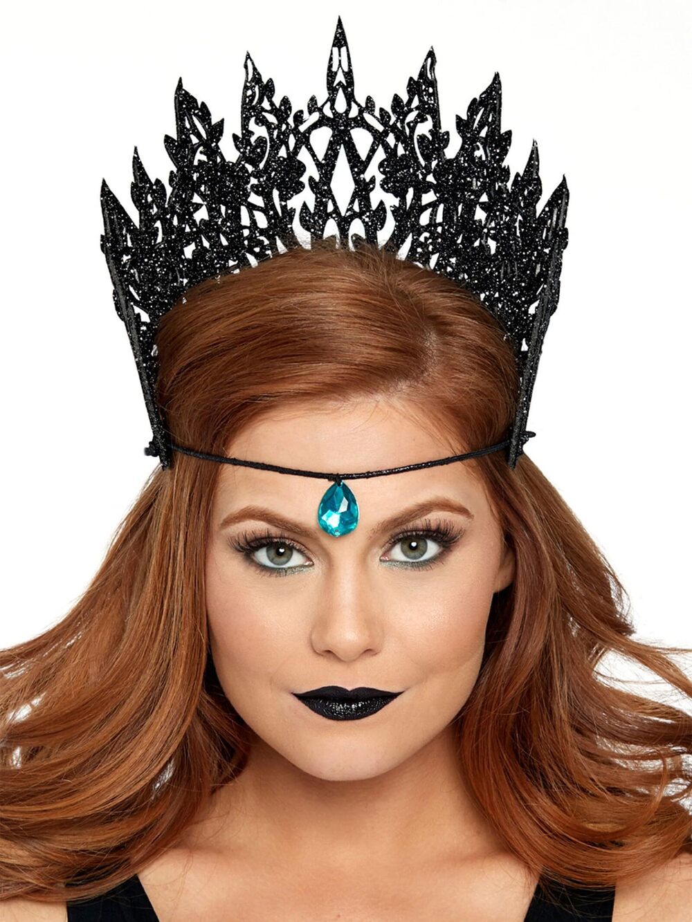 2303 Glitter Die Cut Crown with Jewel Accent, One Size